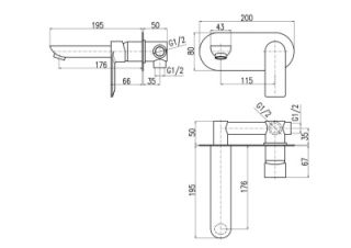 Смеситель для раковины Rav Slezak Nil NL135 хром