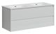 Подвесная тумба под двойную раковину Sancos Libra LB120-2W 120см белый глянец