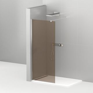 Душевая перегородка CEZARES LIBERTA-L-1-90-120-BR-Cr кронштейн 120см