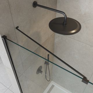 Душевая перегородка CEZARES LIBERTA-L-1-TB-110-C-NERO