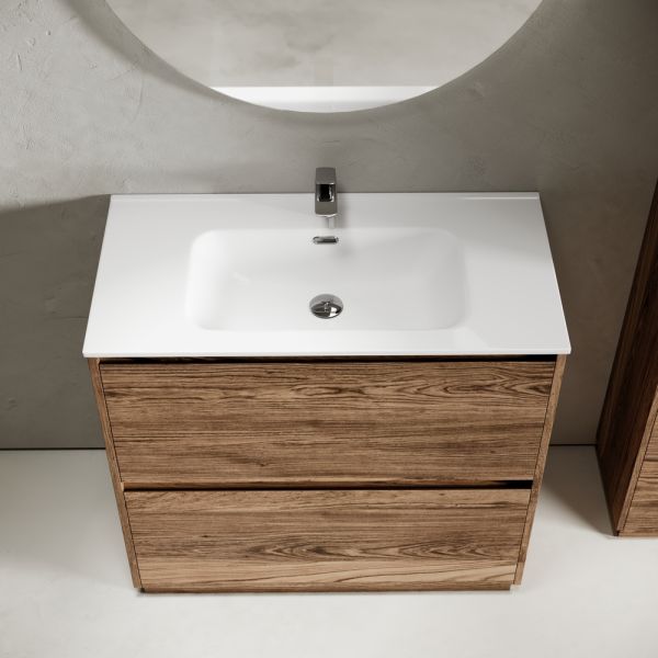 Тумба напольная под раковину Sancos Libra Floor LB90FECH 90 см дуб чарльстон