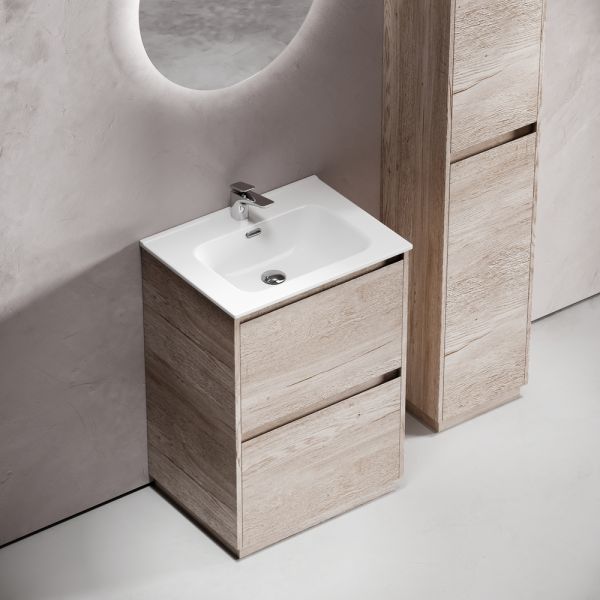 Тумба напольная под раковину Sancos Libra Floor LB60FEG 60 см дуб галифакс натуральный