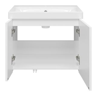 Подвесная тумба под раковину Misty Лира 60см белый