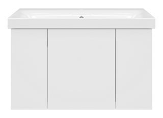 Подвесная тумба под раковину Misty Лира 80см белый