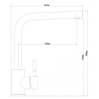 Смеситель для кухни Dr. Gans Лира везувий