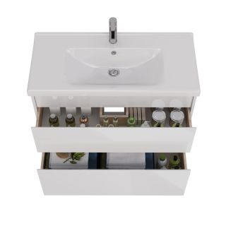 Тумба под раковину Lemark Combi LM03C100T 100 см белый глянец