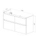 Тумба под раковину Lemark Buno LM04B125T 120 см белый глянец