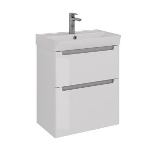 Тумба под раковину Lemark Buno LM04B60T 60 см белый глянец