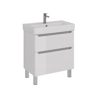 Тумба под раковину Lemark Buno LM04B80T 80 см белый глянец