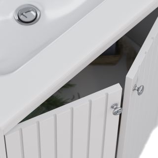 Тумба под раковину Lemark Romance LM07R60T 60 см белый глянец