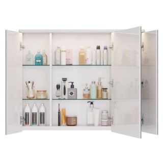 Зеркало-шкаф Lemark Zenon LM100ZS-Z 100 см подвесной с подсветкой