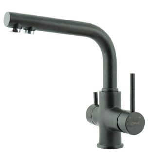 Смеситель для кухни Lemark Comfort LM3061PAN с подключением к фильтру питьевой воды антрацит