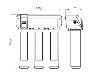 Смеситель для кухни Lemark LM3073C086 с фильтром для очистки жесткой воды Optima защита от накипи хром