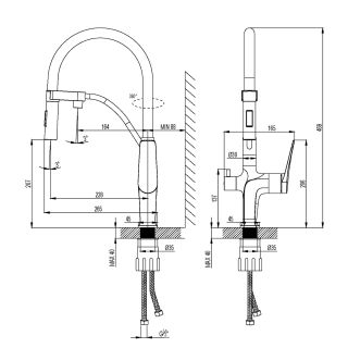 Смеситель для кухни Lemark Bronx LM3761MW с подключением к фильтру с питьевой водой белый