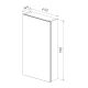 Зеркало-шкаф Lemark Universal LM45ZS-U 45 см подвесной