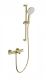 Смеситель для ванны с душем Wonzon & Woghand WW-C2018-A-BG с термостатом брашированное золото