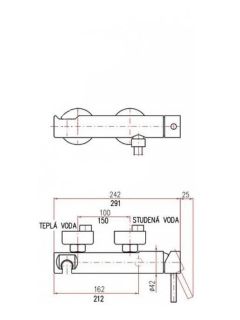 Смеситель для душа Rav Slezak Seina SE980.5CMAT черный