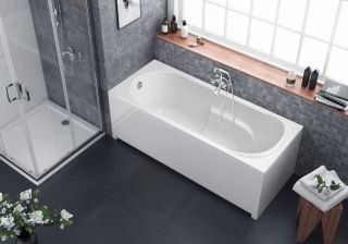 Акриловая ванна Berges Lumbo 150x75см белый 050001