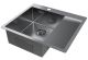 Мойка кухонная Paulmark Kroner PM225951-GML левая воронёная сталь