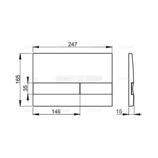 Кнопка смыва AlcaPlast для инсталляции белая M1730