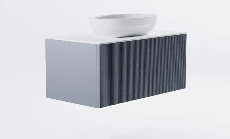 Тумба с раковиной Astra-Form М-40 4631177713286 100 см голубой матовый