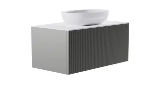 Тумба с раковиной Astra-Form М-40 4631177713262 100 см серый матовый