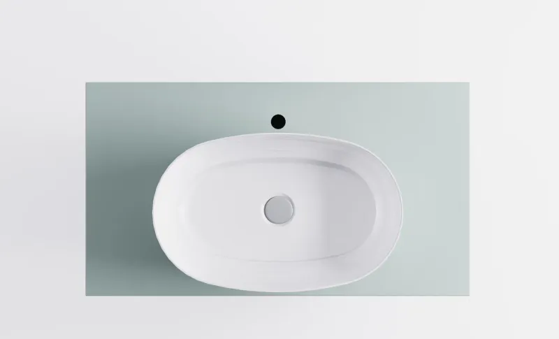 Тумба с раковиной Astra-Form М-40 4631177714894 100 см зелёный матовый