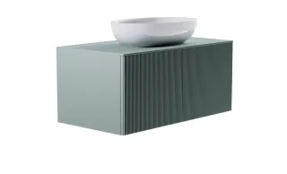 Тумба с раковиной Astra-Form М-40 4631177714832 90 см зелёный матовый