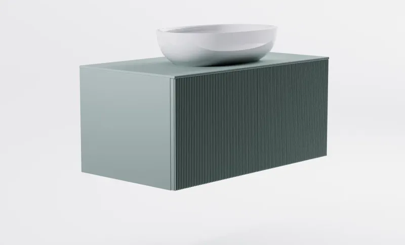 Тумба с раковиной Astra-Form М-40 4631177714832 90 см зелёный матовый