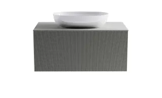 Тумба с раковиной Astra-Form М-40 4631177714825 90 см серый матовый