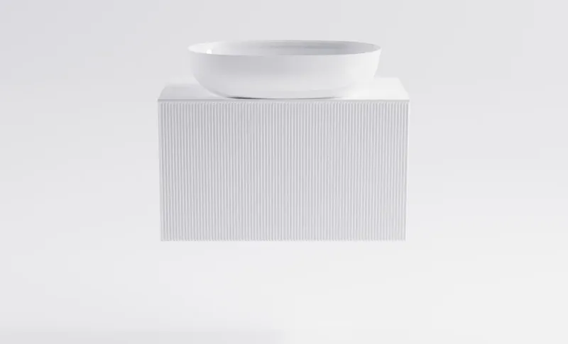 Тумба с раковиной Astra-Form М-40 Slim 4631177716010 80 см белый матовый