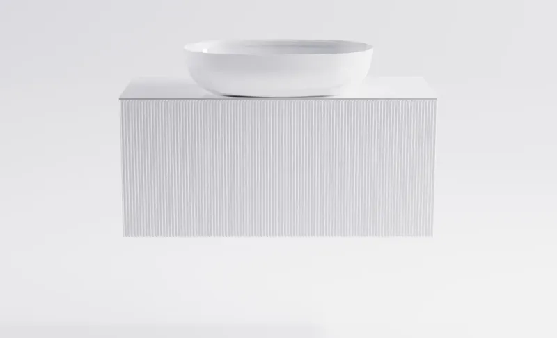 Тумба с раковиной Astra-Form М-40 Slim 4631177714696 100 см белый матовый
