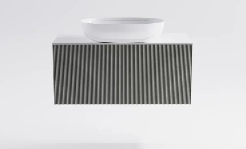 Тумба с раковиной Astra-Form М-40 Slim 4631177714603 90 см серый матовый