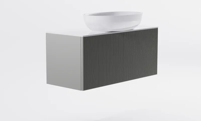 Тумба с раковиной Astra-Form М-40 Slim 4631177714603 90 см серый матовый