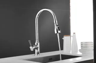 Смеситель для кухни Shevanik S163 хром