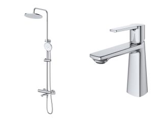 Комплект смесителей для ванной комнаты BelBagno LUX-CVD/LS-01 хром