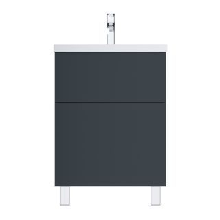 Am.pm Gem M90FSX06022GM32  тумба под раковину 60 см графит матовый