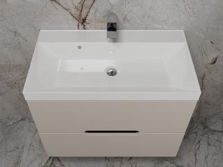 Тумба под раковину Style Line Матис 80 ЛС-00002308 подвесная крем