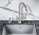 Смеситель для кухни Milacio Ultra MCU.554.SS под фильтр с краном для питьевой воды нержавеющая сталь