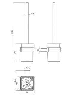 Ёршик Milacio Ultra MCU.954.SS нержавеющая сталь