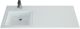 Раковина над стиральной машиной Andrea Cosmos 120см левая белый 00000007217