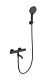 Смеситель для ванны с душем Wonzon & Woghand INN 1 WW-B3013-A1-MB с термостатом чёрный матовый