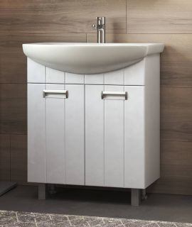 Тумба под раковину напольная Vigo Diana tn.DIA.BAL.60.2D 60 см белый