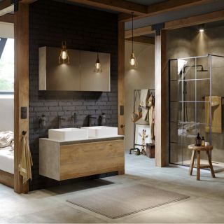 Зеркало-шкаф Aqwella Mobi MOB0412+MOB0717BS 120 см