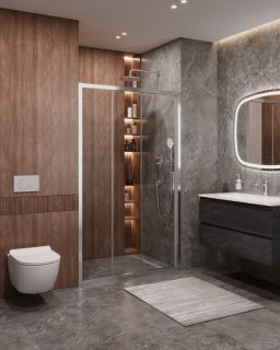 Душевая дверь CEZARES MOLVENO-BF-3-100-C-Cr-IV хром