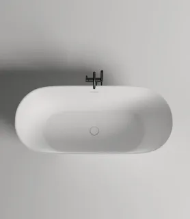 Ванна из искусственного камня Salini Mona S-Stone 102921M 180x80см белый матовый