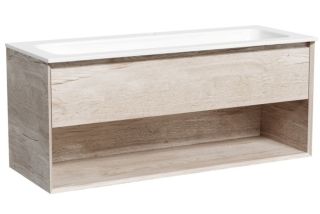 Подвесная тумба под раковину Sancos Marmi 1.0 MR1.0120EG 119см дуб галифакс натуральный