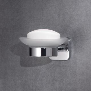 Мыльница РМС A1120 хром/матовое стекло