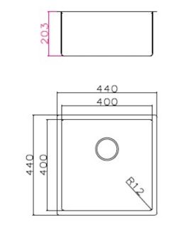 Кухонная мойка Grandex Aqua Proline 44 3034132 медь