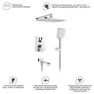 Душевой комплект Splenka S31.27 хром